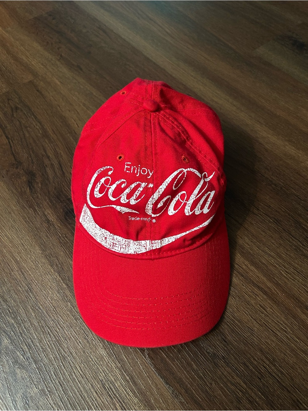 Coca Cola Original Red Script Logo Baseball Cap OSFA